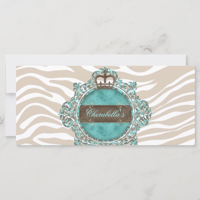 Toast Gift Certificate Mode Salon Jewelry Zebra (Framsida)