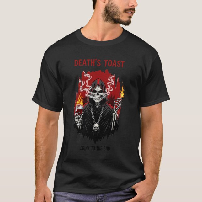 Toast Gothic Skeleton Artwork T Shirt (Framsida)