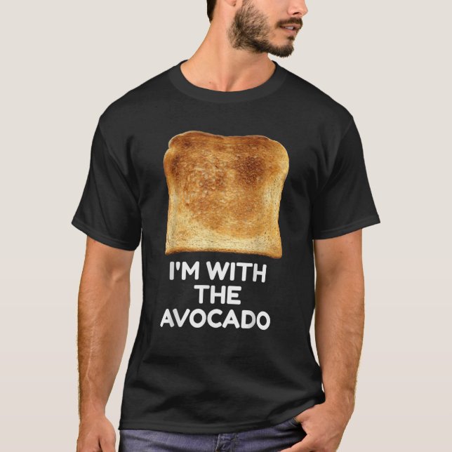 Toast I är med Avocado Par Halloween Costu T Shirt (Framsida)