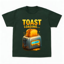 Toast Loading Funny Breakfast Gamer Design