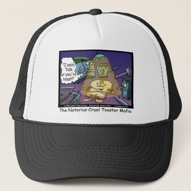 Toast Mafia Funny Offslag Tecknad Gifts & Tees Truckerkeps (Framsida)