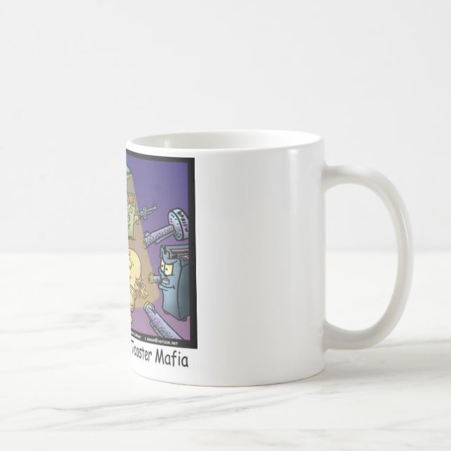 Toast Mafia Roliga Avvikande Tecknade Presenter &  Kaffemugg (Höger)