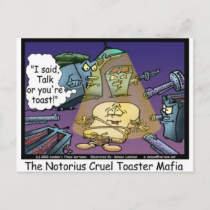 Toast Mafia Roliga Avvikande Tecknade Presenter & Vykort