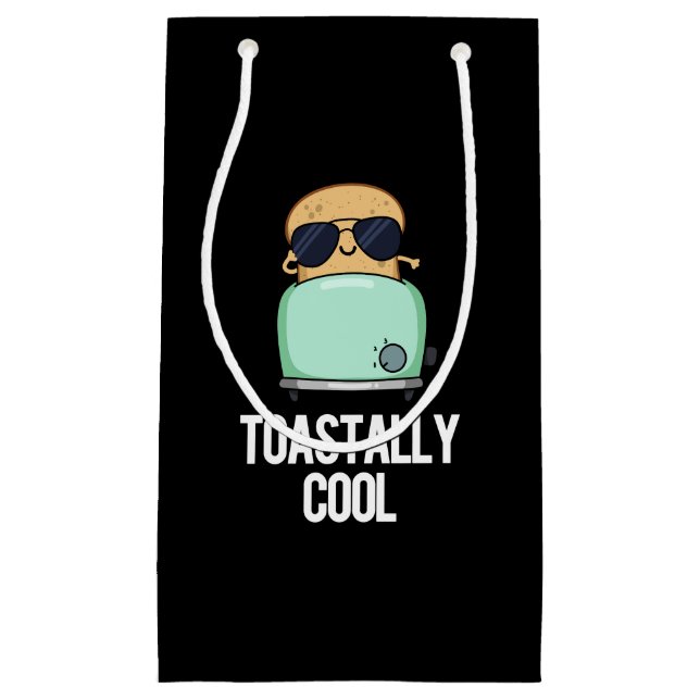 Toastally Coola Funny Toast Pun Mörk BG (Framsidan)