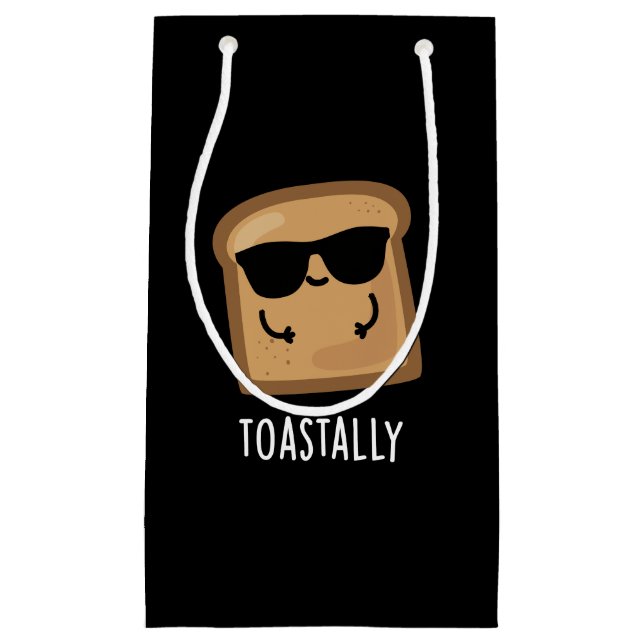 Toastally Funny Toast Bread Pun Mörk BG (Framsidan)
