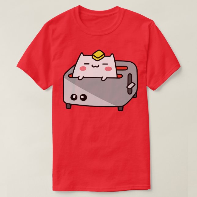 Toaster Cat T Shirt (Design framsida)