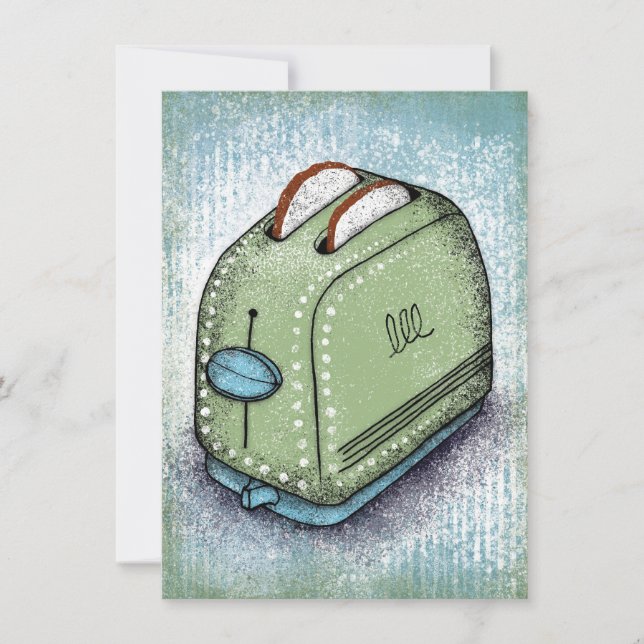 Toaster Greeting Card Kort (Framsida)