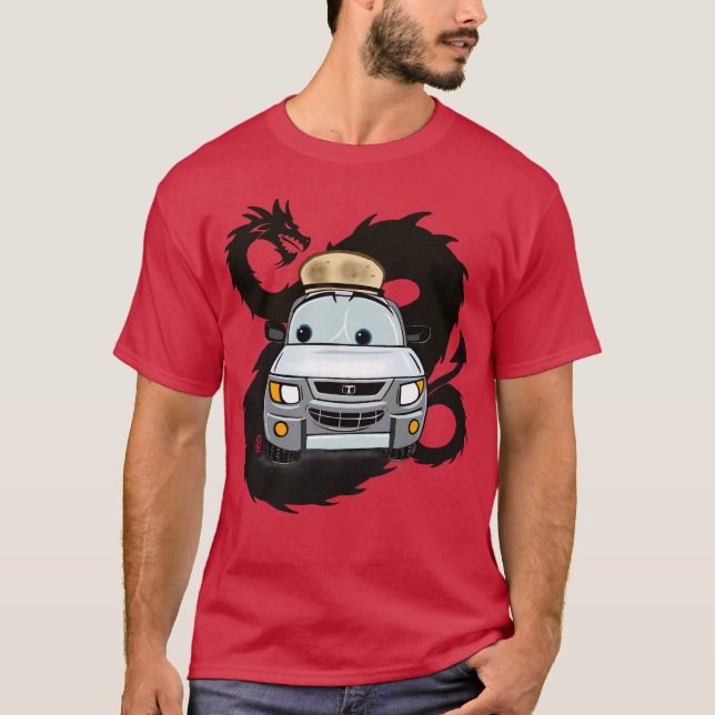 Toaster på draken t shirt (Framsida)