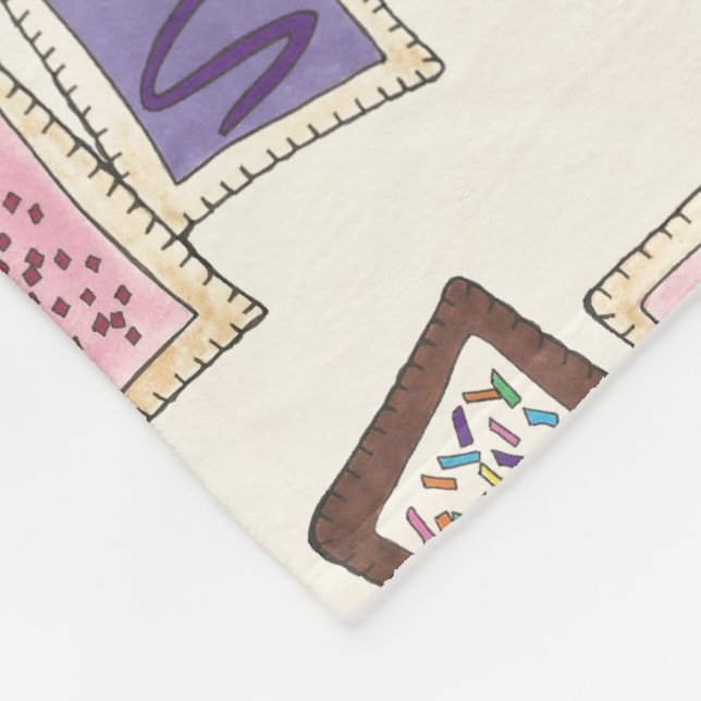 Toaster Pastry Breakfast Junk Food Baking Foodie Fleecefilt (Hörn)