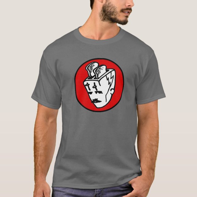 Toasterhead Tesla Red2 Tee (Framsida)