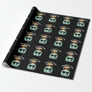 Toasterly Het Roligt Toaster Skämt Mörk Bakgrund Presentpapper