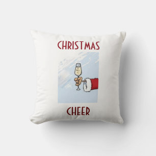 ’TOASTING SANTA’ CHRISTMAS HELGDAG TOSS PILLOW KUDDE