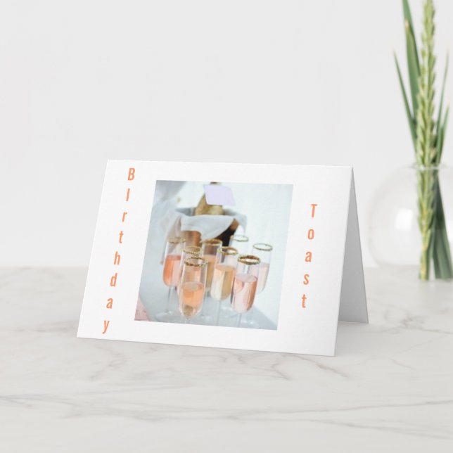 TOASTING "VÄNSKAP" OCH "DITT BIRTHDAY" KORT (Framsida)