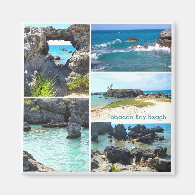 Tobacco Bay Beach, Bermuda Magnet (Framsidan)