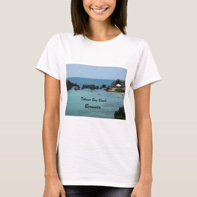 Tobacco Bay Beach, Bermuda T-shirt (Framsida)