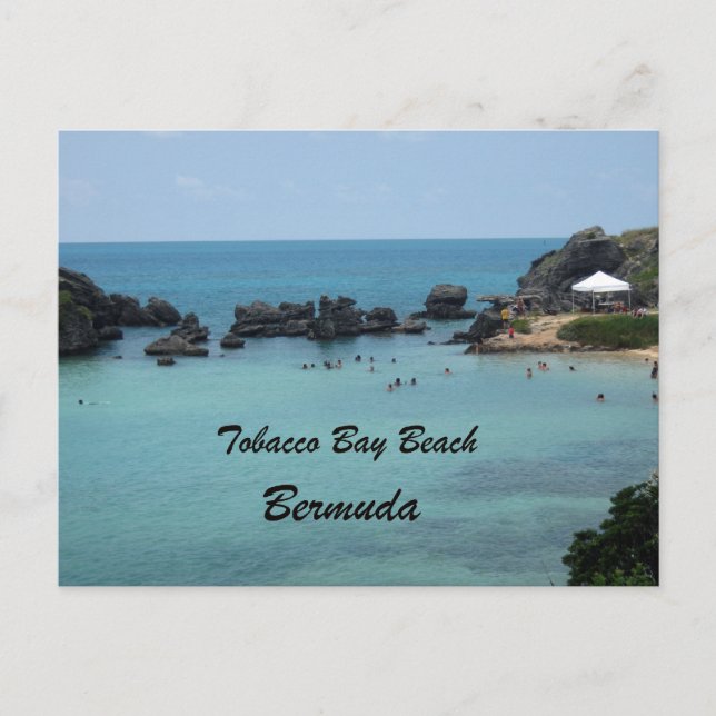 Tobacco Bay Beach, Bermuda Vykort (Framsida)