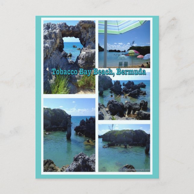 Tobacco Bay Beach, Bermuda Vykort (Framsida)