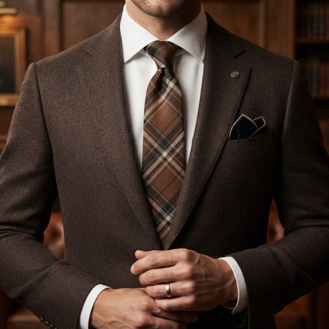 Tobacco Brown Heritage Plaid Slips (Skapare uppladdad)