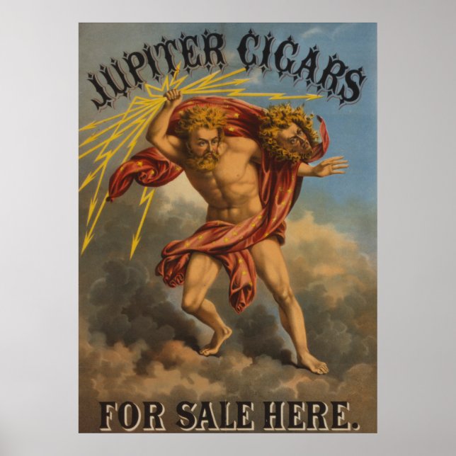 Tobacco Label, 1868. Poster (Framsidan)