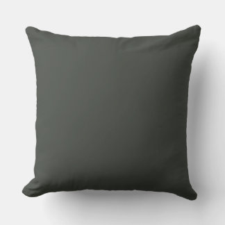 Tobacco Solid Color Throw Pillow Kudde
