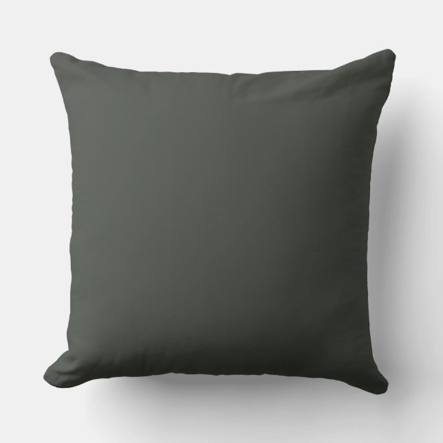 Tobacco Solid Color Throw Pillow Kudde (Framsida)