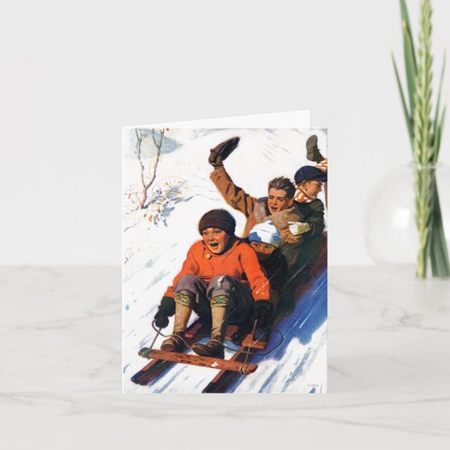 Tobagganing Helgkort (Framsida)