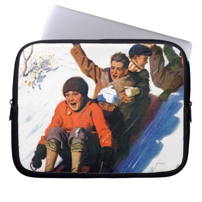 Tobagganing Laptop Fodral (Framsidan)