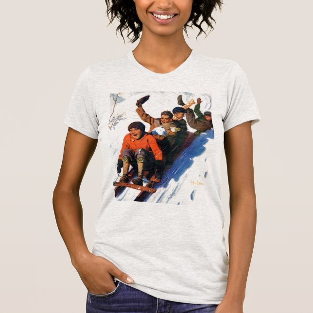 Tobagganing Tee Shirt (Framsida)