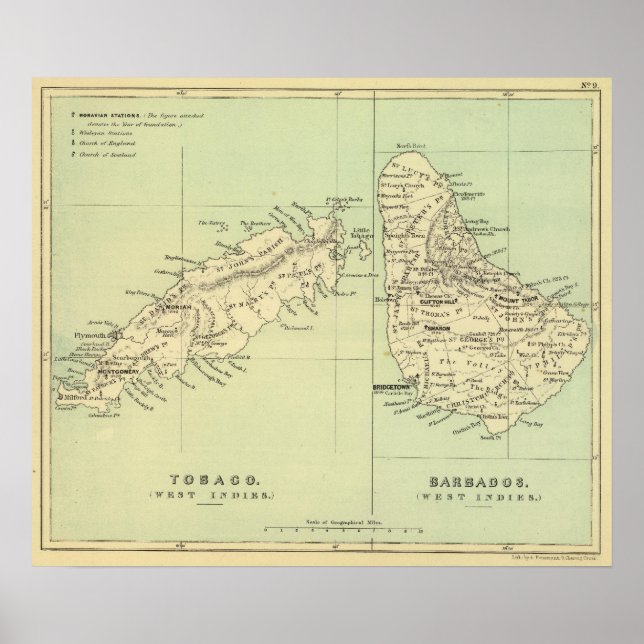 Tobago Barbados Poster (Framsidan)