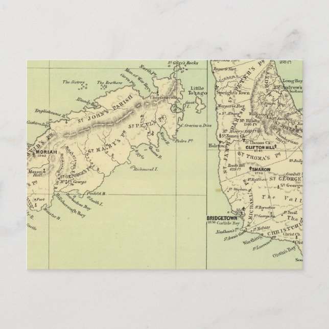 Tobago Barbados Vykort (Framsida)