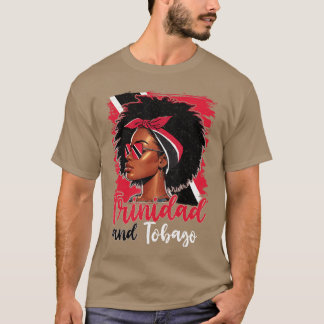 Tobagonisk flicka Trinidadflagga Stolt trinidadkvi T Shirt