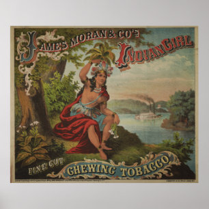 Tobak för tuggtobak [1874] poster