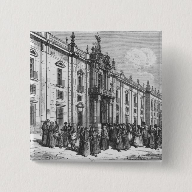 Tobakfabriken på Seville Knapp (Framsida)