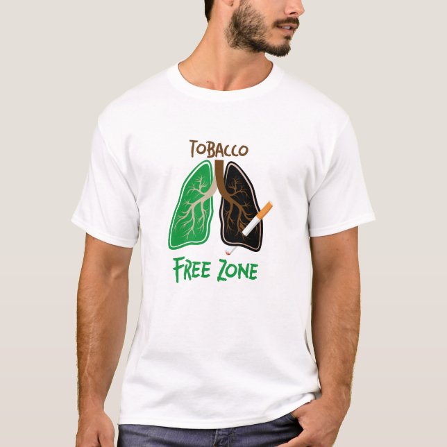 Tobaksfri Zonare, rökfri T Shirt (Framsida)