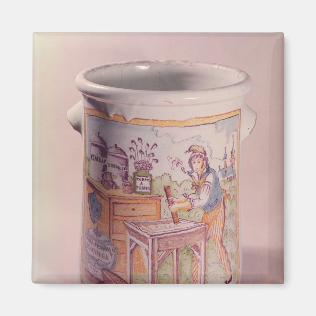 Tobaksmassa som avger en tobakskonst magnet (Framsidan)