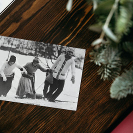 Tobbogan party 1910 kort