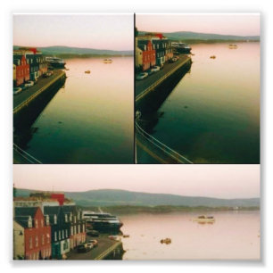 Tobermory hamn, Isle of Mull, Skottland Fototryck