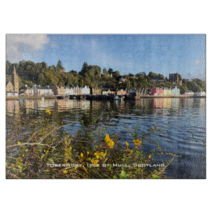 Tobermory, Isle of Mull, Skottland med blommor
