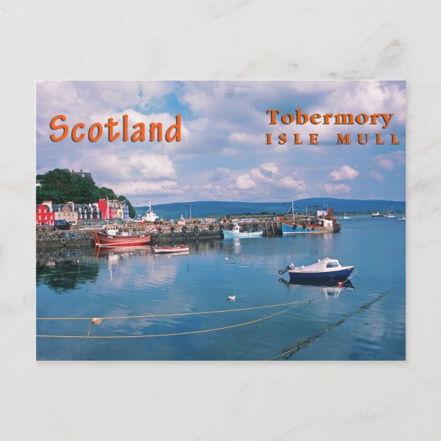 Tobermory, Isle of Mull, Skottland Vykort (Framsida)