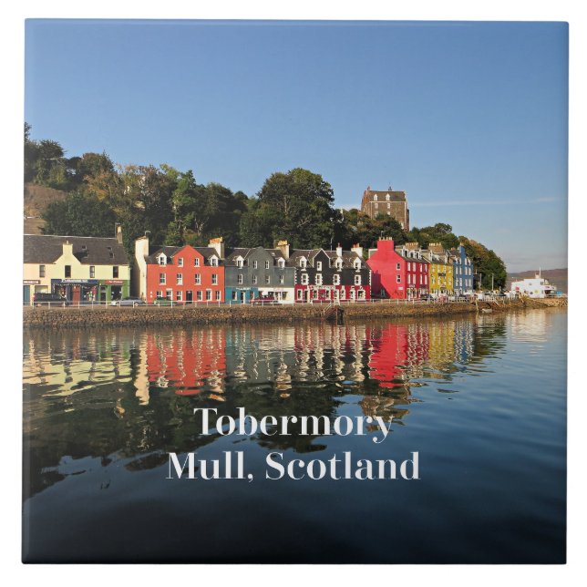 Tobermory, Mull, Skottland Kakelplatta (Framsidan)