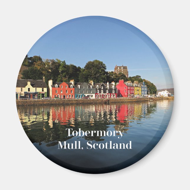 Tobermory, Mull, Skottland Magnet (Framsidan)