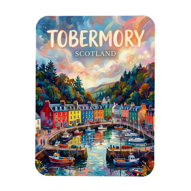 Tobermory Skottland Magnet (Vertikal)