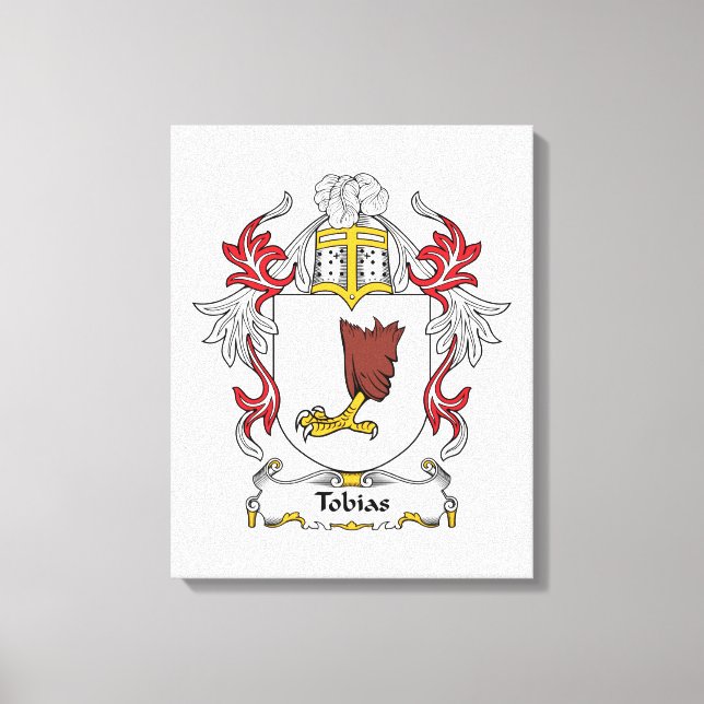 Tobias Family Crest Canvastryck (Framsida)