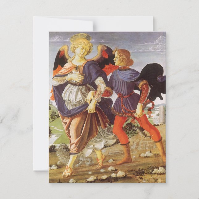 Tobias och Angel av Andrea del Verrocchio (Framsida)