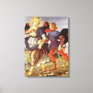 Tobias och ängeln av Andrea del Verrocchio Canvastryck