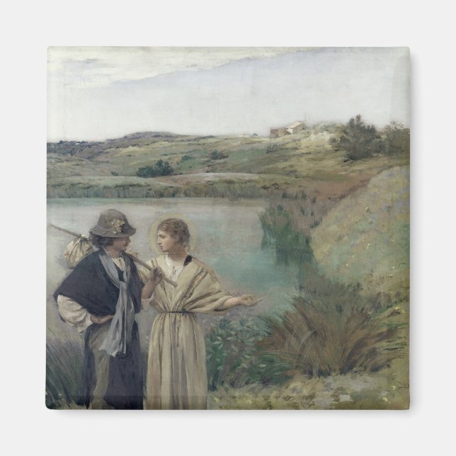 Tobias och Archangel Raphael Magnet (Framsidan)