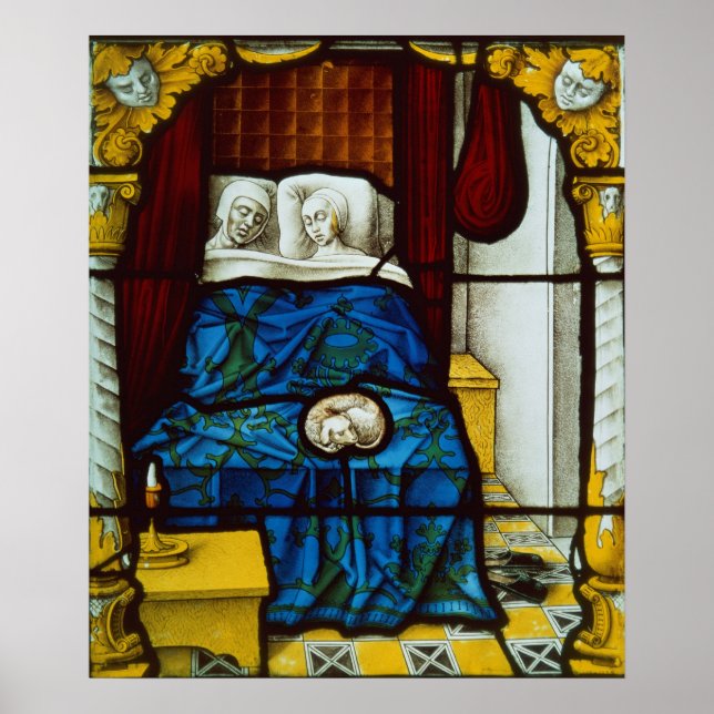 Tobias och Sarah i sängen Poster (Framsidan)