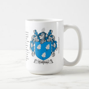 Tobias, ursprung, det menande och vapenskölden kaffemugg