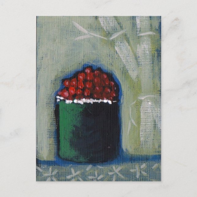 Tobiko Sushi-vykort av Campbell Jane Vykort (Framsida)