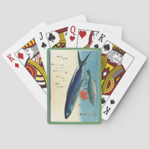 Tobiuo & Ishimochi - Färgfull japansk fiskutskrift Casinokort